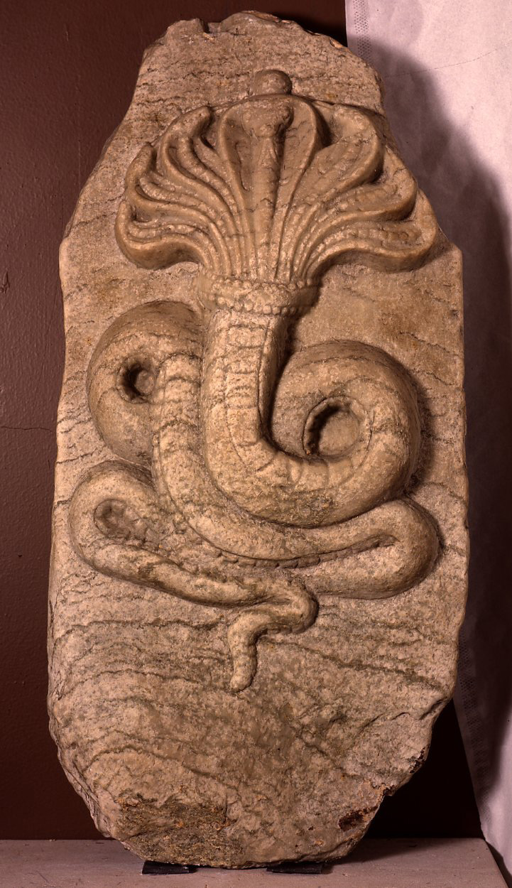 Sculpted naga panel